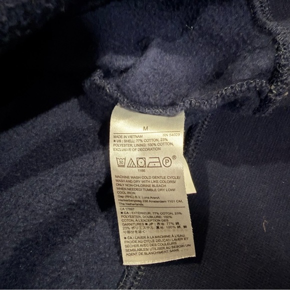 Banana Republic Navy Blue Hoodie with Satin Drawstring - Picture 7 of 7